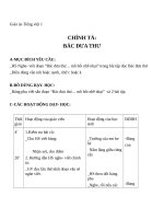 Giáo án Tiếng Việt 1 chủ điểm 11: Chính tả Bác đưa thư