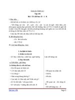 Giáo án Tiếng Việt 1 chủ điểm 4: Tập viết Tô chữ H I K