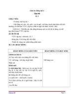 Giáo án Tiếng Việt 1 chủ điểm 4: Tập viết Tô chữ H I K