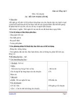 Giáo án Tiếng Việt 1 chủ điểm 8: Kể chuyện Dê con nghe lời mẹ