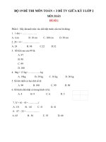 tong hop de thi giua ki 1 mon toan lop 2 