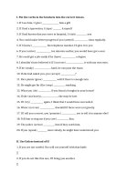 Bài tập câu điều kiện 