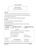 Giáo án Tiếng Việt 1 chủ điểm 8: Kể chuyện Dê con nghe lời mẹ