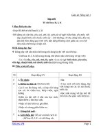 Giáo án Tiếng Việt 1 chủ điểm 4: Tập viết Tô chữ H I K