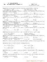 BÀI tập ôn THI môn TOÁN 12 