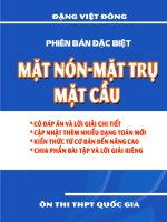 Chuyên đề mặt nón – mặt trụ – mặt cầu