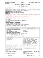 Tuần 29 giáo án lớp 5 soạn theo ĐHPTNLHS năm học 2018   2019 