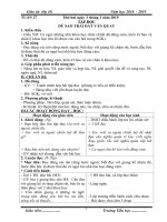 Tuần 27 giáo án lớp 4 soạn theo ĐHPTNLHS năm học 2018   2019 