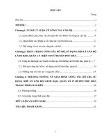 TIỂU LUẬN CHUYÊN đề tự CHỌN