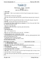 Tuần 22 giáo án lớp 1 soạn theo ĐHPTNLHS năm học 2018   2019 