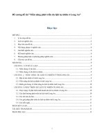 Đề cương tiềm năng phát triển du lịch tự nhiên ở long an