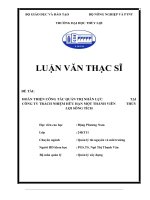 Luận văn “Hoàn thiện công tác quản trị nhân lực tại Công ty trách nhiệm hữu hạn một thành viên thủy lợi Sông Tích”