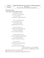 86. Đề thi thử THPTQG Năm 2018 - Môn Văn Học - Tuyệt kỹ luyện giải đề số 04 - File word có lời giải chi tiết