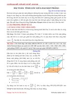 CÔNG THỨC góc GIỮA HAI mặt PHẲNG (2) 