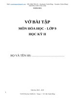 Vở bài tập Hóa học lớp 9, học kỳ II (1819)