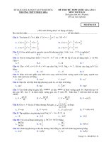 Đề số 39 đề thi thử toán THPT quốc gia 2019 lần 2  THPT thiệu hóa – thanh hóa 