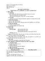 Giáo án hóa học 11 bài 47  Bài thực hành 6 tính chât của anđehit và axit cacboxylic