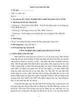 chuyên đề: CÔNG NGHIỆP HÓA, HIỆN ĐẠI HÓA ĐẤT NƯỚC