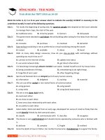 28 câu đồng nghĩa trái nghĩa trích đề sở GD 2018