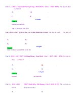 D01   tập xác định của hàm số lượng giác   muc do 2 