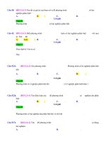 D06   tìm m để phương trình bậc 2 thoả đk   muc do 3 