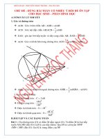 DÙNG BÀI TOÁN CÓ NHIỀU Ý HỎI ĐỂ ÔN TẬP CHO HỌC SINH – PHẦN HÌNH HỌC