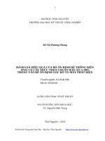 Đánh giá hiệu quả của bộ ổn định hệ thống điện (PSS) có cấu trúc theo chuẩn IEEE 421 5 2005 trong vấn đề ổn định góc rô to máy phát điện 