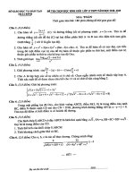 Đề thi và đáp án chọn học sinh giỏi Toán 12 THPT năm 2018 – 2019 sở GD và ĐT Thái Bình
