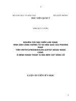 Nghiên cứu đặc điểm lâm sàng, hình ảnh cộng hưởng từ và hiệu quả của phương pháp tiêm methylprednisolon acetat ngoài màng cứng ở bệnh nhân thoát vị đĩa đệm cột sống cổ (FULL TEXT)