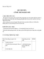 Giáo án Tiếng Việt 1 chủ điểm 2: Kể chuyện Cô bé trùm khăn đỏ