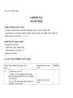 Giáo án Tiếng Việt 1 chủ điểm 5: Chính tả Ngôi nhà