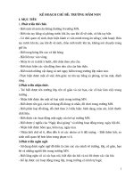 GIÁO ÁN CHỦ ĐỀ TRƯỜNG MẦM NON