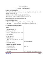 Giáo án Tiếng Việt 1 chủ điểm 12: Tập đọc Anh hùng biển cả