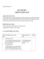 Giáo án Tiếng Việt 1 chủ điểm 6: Niềm vui bất ngờ