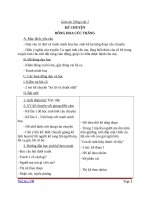 Giáo án Tiếng Việt 1 chủ điểm 5: Kể chuyện Bông hoa cúc trắng