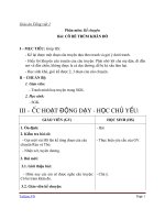 Giáo án Tiếng Việt 1 chủ điểm 2: Kể chuyện Cô bé trùm khăn đỏ