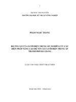 Độ tin cậy của lưới điện trung áp  nghiên cứu các biện pháp nâng cao độ tin cậy lưới điện trung áp thành phố hà giang 