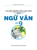 Tài liệu hướng dẫn dạy học môn ngữ văn lớp 9
