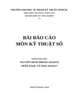 BÁO CÁO KTS THIẾT KẾ MẠCH CỘNG TRỪ NHỊ PHÂN TOÀN PHẦN