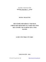Một số biểu hiện bệnh lý tim mạch ở bệnh nhân bệnh phổi tắc nghẽn mạn tính đợt cấp điều trị tại bệnh viện a thái nguyên 