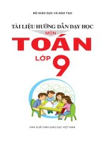 Tài liệu hướng dẫn dạy học môn toán lớp 9