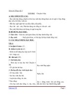 Giáo án Tiếng Việt 1 chủ điểm 7: Tập đọc Chuyện ở lớp