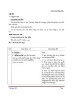 Giáo án Tiếng Việt 1 chủ điểm 7: Tập đọc Chuyện ở lớp