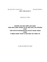 Nghiên cứu đặc điểm lâm sàng, hình ảnh cộng hưởng từ và hiệu quả của phương pháp tiêm methylprednisolon acetat ngoài màng cứng ở bệnh nhân thoát vị đĩa đệm cột sống cổ