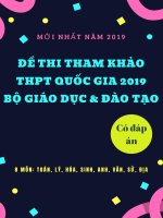 199 dê thi minh hoa Thpt quoc gia