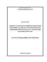 Nghiên cứu đánh giá tình hình giải quyết đơn thư khiếu nại, tố cáo và tranh chấp đất đai trên địa bàn huyện ngọc lặc, tỉnh thanh hóa giai đoạn 2015 2017 