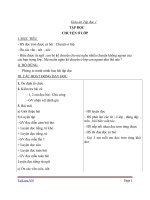 Giáo án Tiếng Việt 1 chủ điểm 7: Tập đọc Chuyện ở lớp