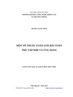 Một số thuật toán giải bài toán phủ tập hợp và ứng dụng 