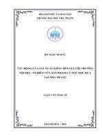 Tác động của giá xuất khẩu đến giá thị trường nội địa   nghiên cứu sản phẩm cá ngừ sọc dưa tại nha trang 