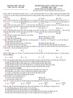 đề thi thử THPTQG  2019   vật lý   THPT chuyên chu văn an   hà nội   lần 1   có lời giải